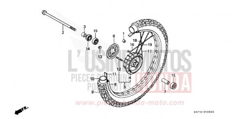 ROUE AVANT XL125SB de 1981